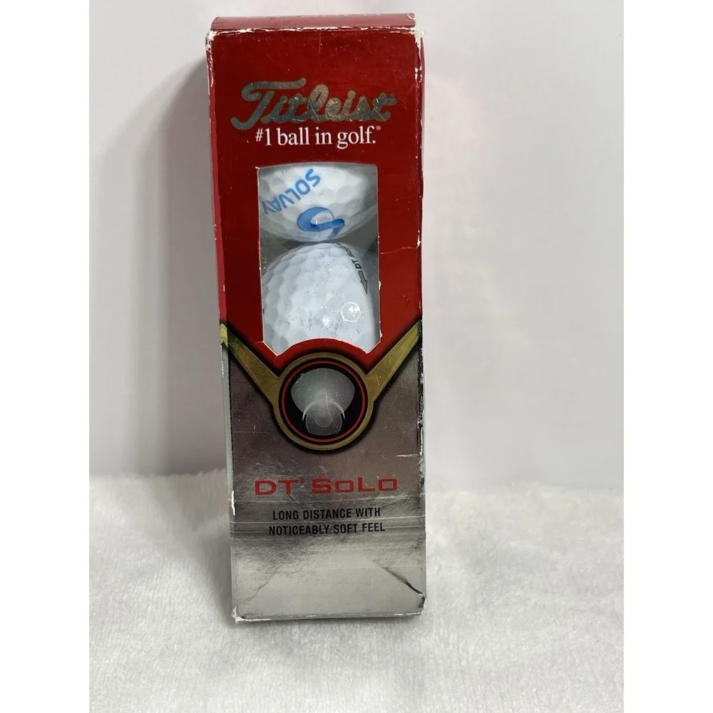 Titleist DT‎ SOLO Golf Balls - Sleeve of 3 Golf Balls With Box